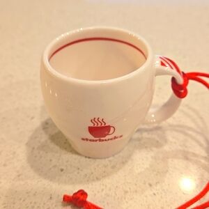 2003 Starbucks Snowflake Bistro Mug Ornament